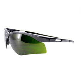 RADNOR™ Premier Series Black Safety Glasses With Shade 5.0 IR  Polycarbonate Anti-Scratch Lens