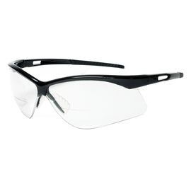RADNOR™ Premier Series Readers 1.5 Diopter Black Safety Glasses With Clear Anti-Scratch Lens