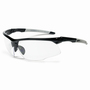 RADNOR™ QuartzSight™ Black Safety Glasses With Clear Anti-Fog/Anti-Scratch Lens