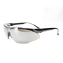 RADNOR™ Elite Plus Black Safety Glasses With Silver Polycarbonate Mirror/Anti-Scratch Lens