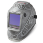 Lincoln Electric® VIKING® 3350 Grey/Black Welding Helmet With Variable Shades 5 - 13 Auto Darkening Lens, 4C® Lens Technology And Medieval™ Graphic