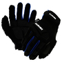 RADNOR™ Small Black And Blue TrekDry® And Synthetic Leather Full Finger Mechanics Gloves With Hook And Loop Cuff