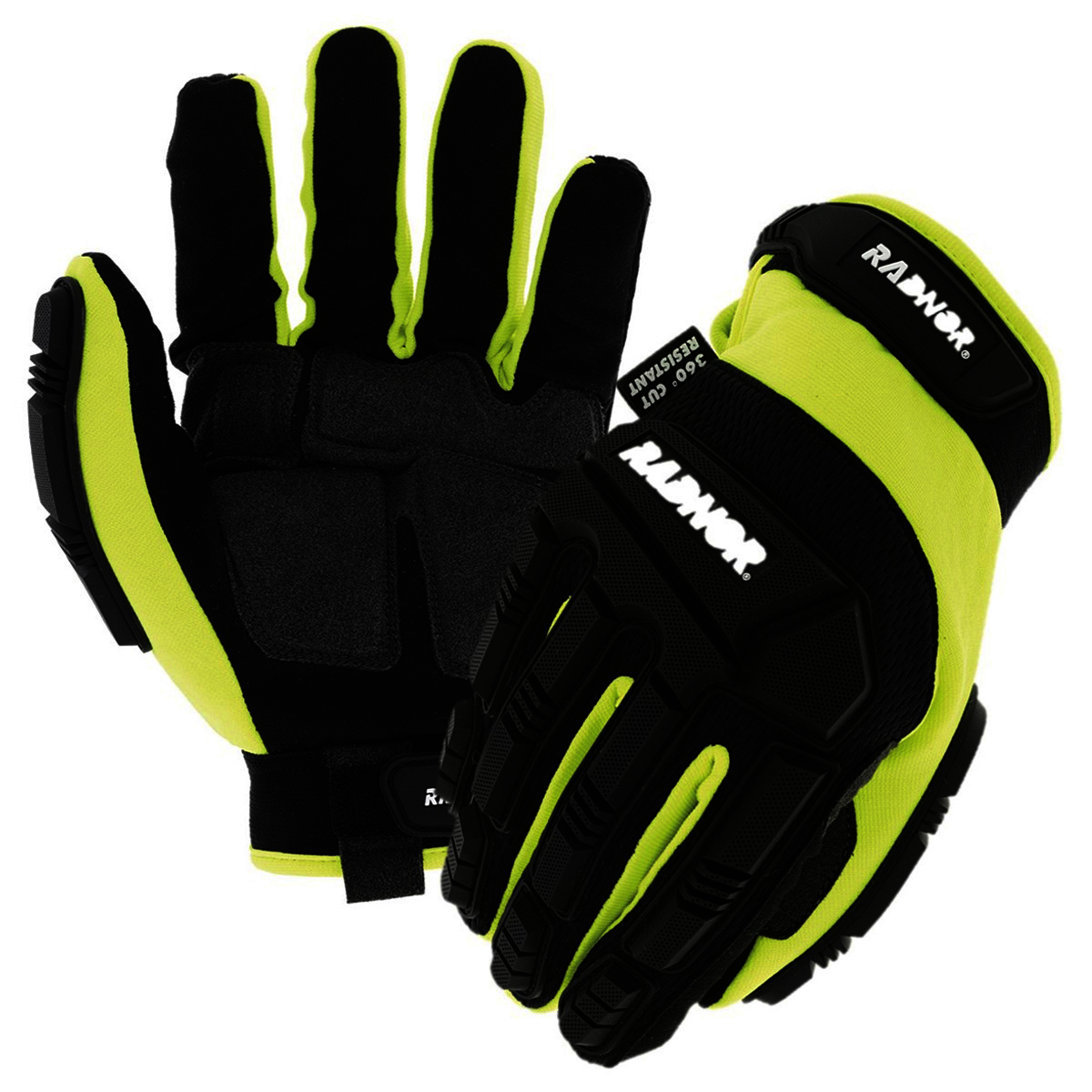 Shock Resistant Touchscreen Leather Biker Gloves
