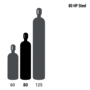 Chromatographic Grade Helium, Size 80 High Pressure Steel Cylinder, CGA-580