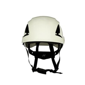 3M™ White SecureFit™ X5001-ANSI ABS Brimless Climbing Helmet With 6 Point Ratchet Suspension