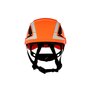 3M™ Orange SecureFit™ X5007X-ANSI ABS Brimless Climbing Helmet With 6 Point Ratchet Suspension