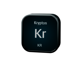 Research Grade Krypton, Size 6 High Pressure Aluminum Cylinder, CGA 580