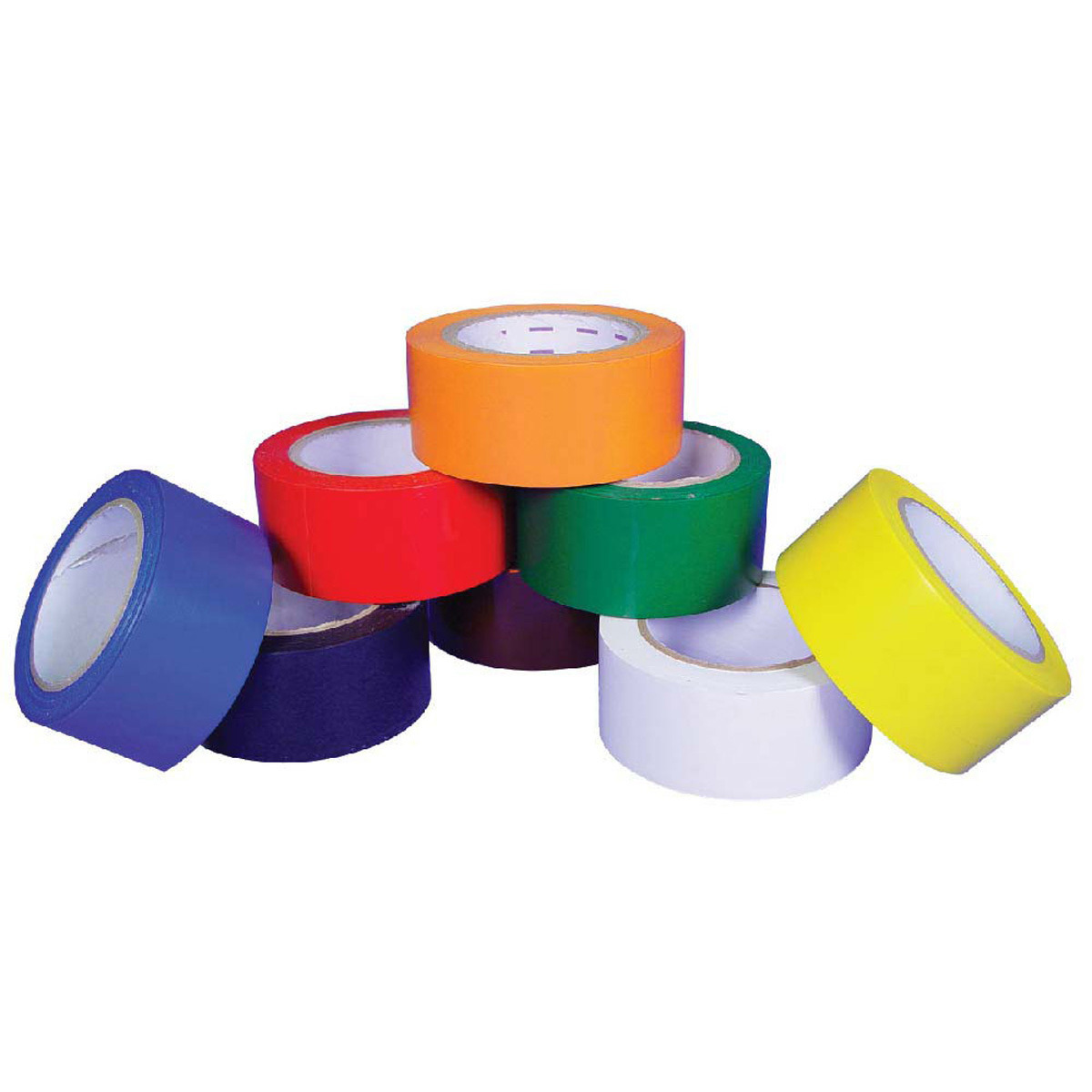 2 Inch x 36 Yards Blue Aisle Marking PVC Safety Tape 7 Mil 24 Rolls 