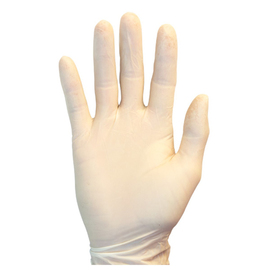 RADNOR™ Large Natural 4.5 mil Powdered Latex Disposable Gloves (100 Gloves Per Box)