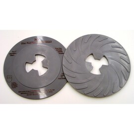 3M™ Disc Pad Face Plate Ribbed 80516, 7 in Medium Gray