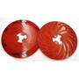 3M™ Disc Pad Face Plate Ribbed 81728, 9 in Extra Hard Red