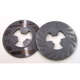 3M™ Disc Pad Face Plate Ribbed 81734, 5 in Medium Gray