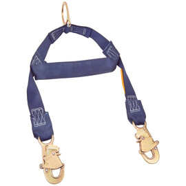 3M™ DBI-SALA® 2' Polyester Web Rescue/Retrieval Y-Lanyard With Self-Locking Snap Hook, Spreader Bar And D-Ring At Center