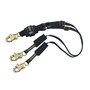 3M™ DBI-SALA® Force2™ Adjustable 100% Tie-Off Shock Absorbing Lanyard 1246320, Black, 6 ft. (1.8m)