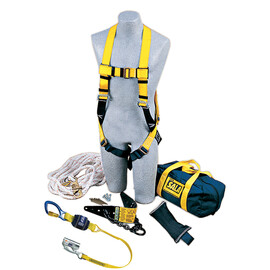 3M™ DBI-SALA® Roofer's Fall Protection Kit 2104168 (Includes Roof Anchor, Harness, Rope Adjuster With Lanyard, Lifeline, Counterweight And Carrying Bag)