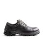 TERRA® Size 10 1/2 Black Albany Leather/Rubber Composite Toe Safety Oxford Shoes With High Traction And Debris Shedding Sole