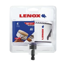 Lenox® Speed Slot® 102 mm Bi-Metal/Arbored Hole Saw 4/5 Variable Pitch Teeth Per Inch