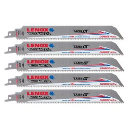 Lenox® 1" X .050" X 9" Reciprocating Saw Blade 8 Teeth Per Inch