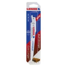 LENOX® 3/4" X .050" X 6" Bi-Metal Reciprocating Saw Blade 6 Tuff Tooth™ Teeth Per Inch