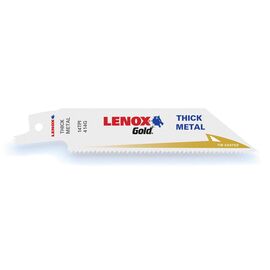 Lenox® Gold®/T2™ Technology 3/4" X .035" X 4" Bi-Metal/Metal Cutting Reciprocating Saw Blade 14 Teeth Per Inch