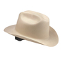 SureWerx™ Tan Jackson Safety® Western Outlaw® HDPE Western Style Hard Hat With Ratchet/4 Point Ratchet Suspension