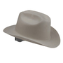 SureWerx™ Gray Jackson Safety® Western Outlaw® HDPE Western Style Hard Hat With Ratchet/4 Point Ratchet Suspension