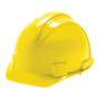 SureWerx™ Yellow Jackson Safety® Charger® HDPE Cap Style Hard Hat With Ratchet/4 Point Ratchet Suspension