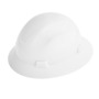 SureWerx™ White Jackson Safety® Advantage HDPE Full Brim Non-Vented Hard Hat With Ratchet/4 Point Easy Dial Ratchet Suspension