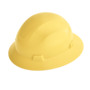 SureWerx™ Yellow Jackson Safety® Advantage HDPE Full Brim Non-Vented Hard Hat With Ratchet/4 Point Easy Dial Ratchet Suspension