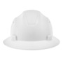 SureWerx™ White Jackson Safety® Advantage HDPE Full Brim Vented Hard Hat With Ratchet/4 Point Easy Dial Ratchet Suspension