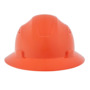 SureWerx™ Orange Jackson Safety® Advantage HDPE Full Brim Vented Hard Hat With Ratchet/4 Point Easy Dial Ratchet Suspension