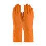Protective Industrial Products Large Orange Assurance® Flock Lined 28 mil Latex Chemical Resistant Gloves