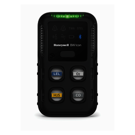 BW Technologies by Honeywell BW™ Icon Portable Hydrogen Sulfide, Combustible Gas, Oxygen And Sulfur Dioxide Detector