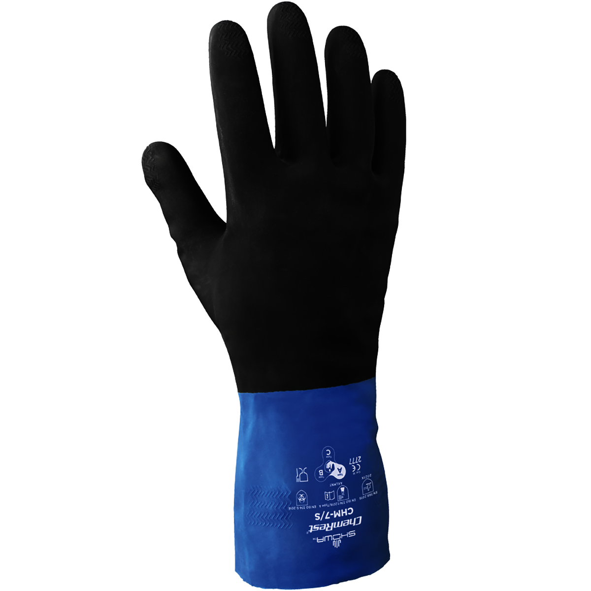 Neoprene Chemical Resistant Gloves Coated Latex Medium