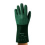 Ansell Size 8 Green AlphaTec® Interlock Cotton Lined Neoprene Chemical Resistant Gloves