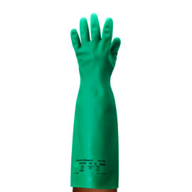 Ansell Size 9 Green AlphaTec® Solvex® Unsupported Nitrile Chemical Resistant Gloves