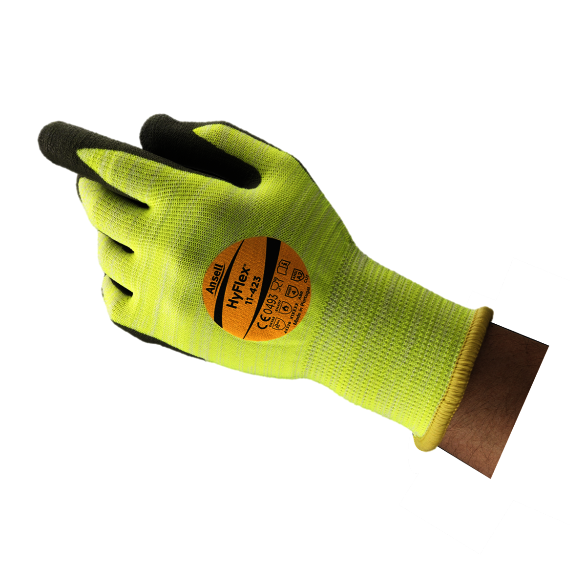 Airgas - ANE11-423-7 - Ansell Size 7 HyFlex® Polyamide And Fiber Glass Cut  Resistant Gloves With Water-Based Polyurethane/Nitrile Coating
