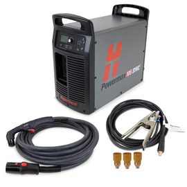 Hypertherm® 200-600 V Powermax105 SYNC™ Plasma Cutter With CPC Port, Voltage Divider, 75 Degree Handheld Torch And 25' Lead