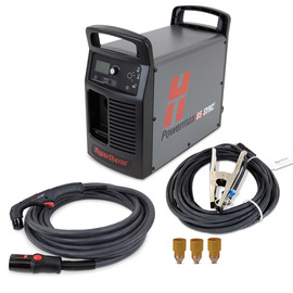 Hypertherm® 200-600 V Powermax85 SYNC™ Plasma Cutter With CSA, 75 degree handheld torch, and 50' lead