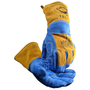 Protective Industrial Products Large 14" Blue Split Cowhide Wool Lined Welders and Foundry Gloves