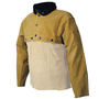 PIP® Caiman® Large Gold Boardhide Flame Resistant Cape Sleeve With Satin Lining And Snap Front Closure