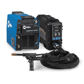 Miller® AlumaFeed® 350 Mpa 1 or 3 Phase MIG Welder With 208 - 575 Input Voltage, 425 Amp Max Output, XR-AlumaFeed® SuitCase Push-Pull Wire Feeder, Air-Cooled Gun, And Accessory Package