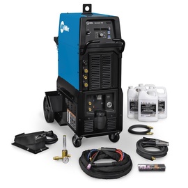 Miller® Syncrowave® 300 TIG Welder, 208 - 480 Volt, 300 Amp Max Output with Coolmate™ 3S Coolant System, RFCS-14HD Foot Control, Running Gear, And Accessory Package