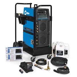 Miller® Dynasty® 400 TIG Welder, 208 - 575 Volt, 300 Amp Max Output with Coolmate™ 3.5 Coolant System, Wireless Foot Control, And Running Cart
