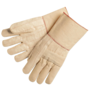 MCR Safety® Natural 32oz Cotton Hot Mill Gloves With Gauntlet Wrist And Polycotton Lining