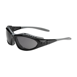 Protective Industrial Products Fuselage™ Foam-Lined Black Safety Glasses With Gray Bouton Optical Anti-Scratch/FogLess 3Sixty Lens