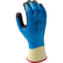 SHOWA® Size 7 Black, Blue And White  Foam Nitrile Polyester/Nylon/Acrylic Lined Cold Weather Gloves
