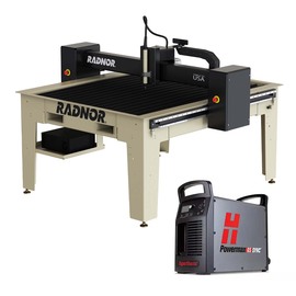 RADNOR™ 4' X 4' Cutting Table With  Hypertherm® Powermax65 SYNC™ Plasma Cutter And FlashCut® CNC Software