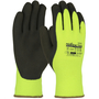 Protective Industrial Products Size Medium Hi-Viz Yellow PowerGrab™ Thermo Latex Acrylic Lined Cold Weather Gloves