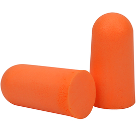 RADNOR™ Tapered Polyurethane Foam Single-Use Uncorded Earplugs (Individually Wrapped)